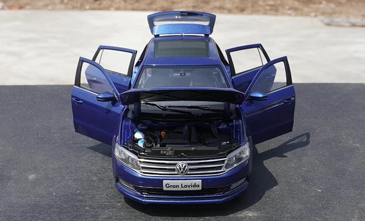 [OEM] 1:18 Volkswagen 2015 Gran Lavida blå modellbil Die-Cast