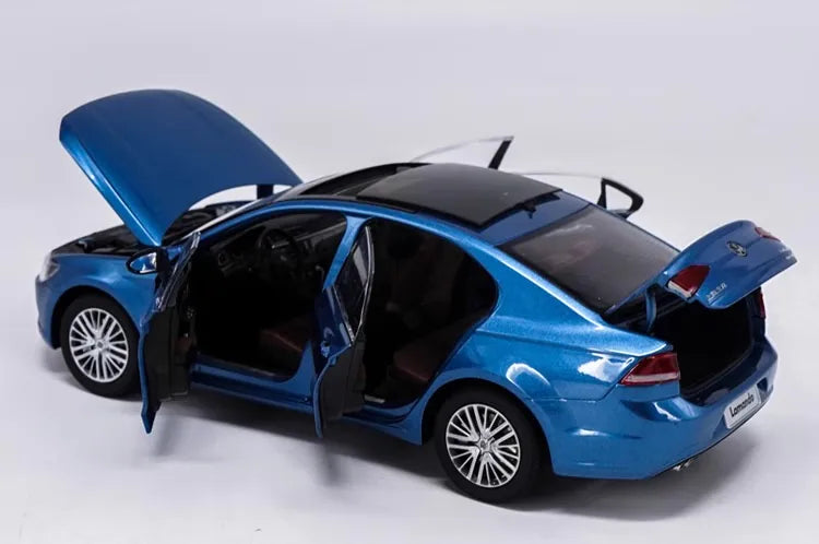 [OEM] 1:18 Volkswagen 2015 Lamando Blue Model Car Die-Cast