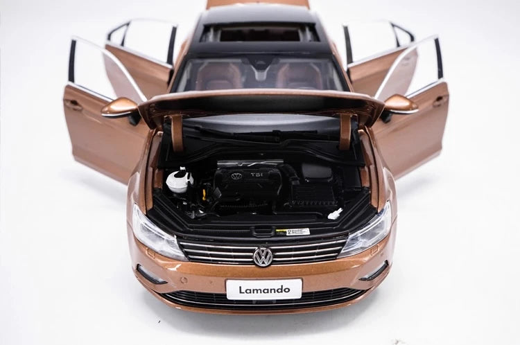 [OEM] 1:18 Volkswagen 2015 Lamando Brown Model Car Die-Cast
