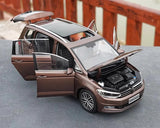 [OEM] 1:18 Volkswagen 2015 Touran L Brown Model Car Die-Cast