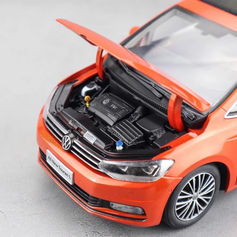 [OEM] 1:18 Volkswagen 2015 Touran L Orange Model Car Die-Cast