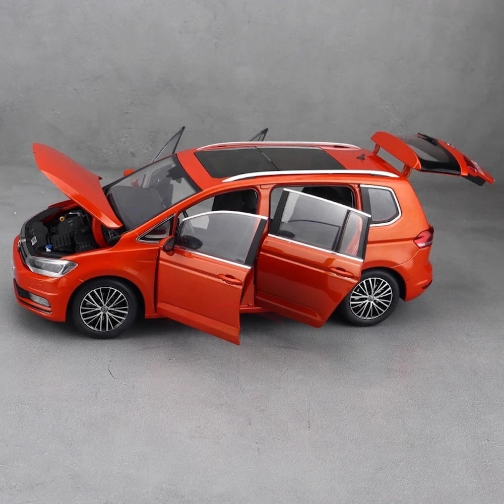 [OEM] 1:18 Volkswagen 2015 Touran L Orange Model Car Die-Cast