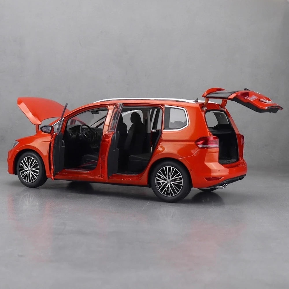 [OEM] 1:18 Volkswagen 2015 Touran L Orange Model Car Die-Cast
