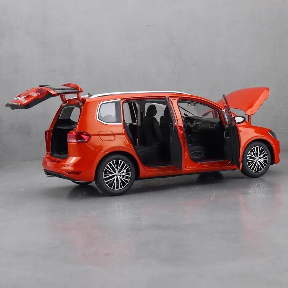 [OEM] 1:18 Volkswagen 2015 Touran L Orange Model Car Die-Cast