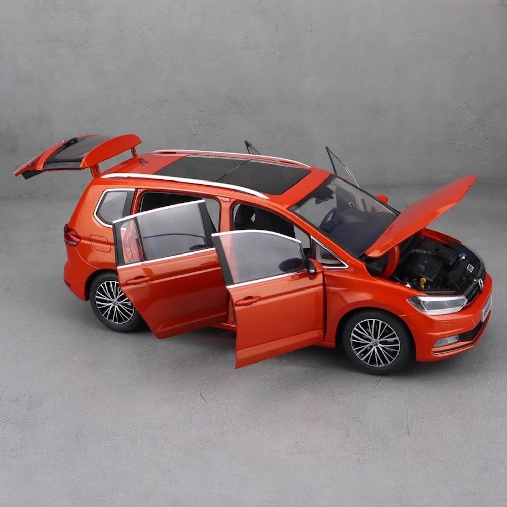 [OEM] 1:18 Volkswagen 2015 Touran L Orange Model Car Die-Cast