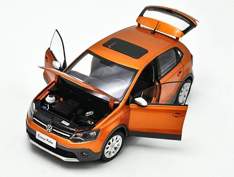 [OEM] 1:18 Volkswagen 2016 Cross Polo Orange Model Car Die-Cast