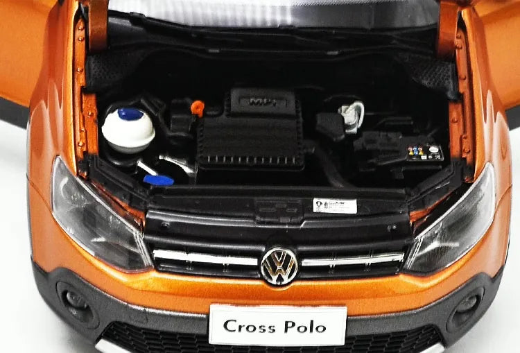[OEM] 1:18 Volkswagen 2016 Cross Polo Orange Model Car Die-Cast