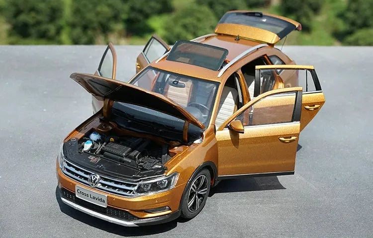 [OEM] 1:18 Volkswagen 2016 Gran Lavida Brown Model Car Die-Cast