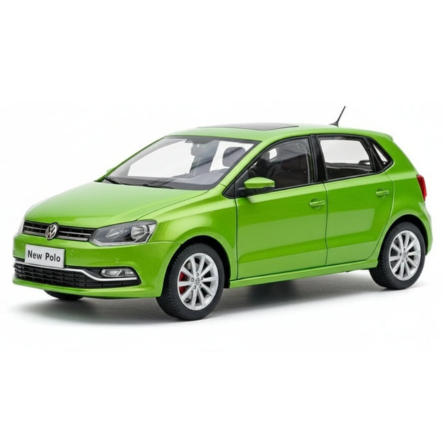 [OEM] 1:18 Volkswagen 2016 Polo verde modellino di auto Die-Cast