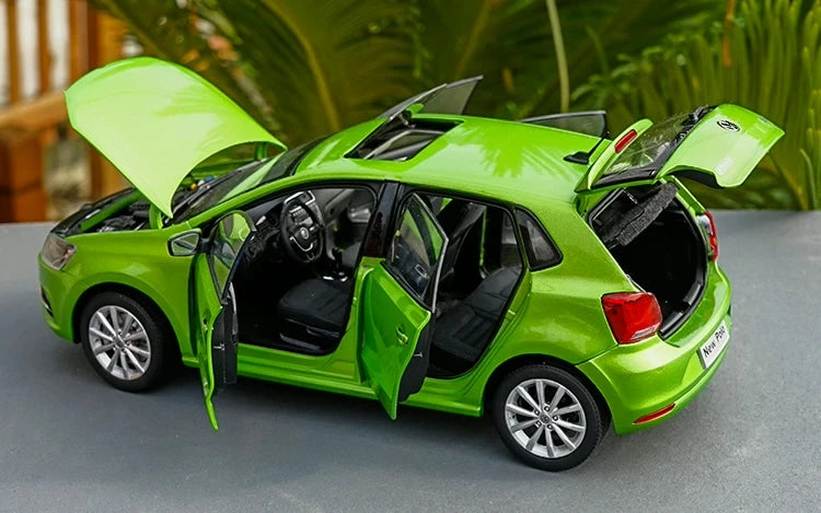 [OEM] 1:18 Volkswagen 2016 Polo grön modellbil Die-Cast