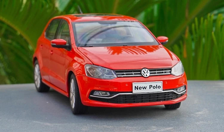 [OEM] 1:18 Volkswagen 2016 Polo Red Model Car Die-Cast