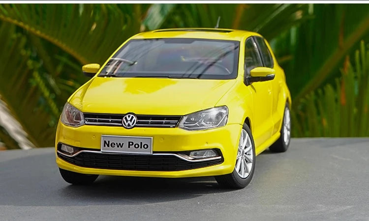 [OEM] 1:18 Volkswagen 2016 Polo Yellow Model Car Die-Cast