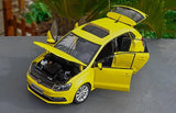 [OEM] 1:18 Volkswagen 2016 Polo gul modellbil Die-Cast