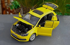 [OEM] 1:18 Volkswagen 2016 Polo Yellow Model Car Die-Cast