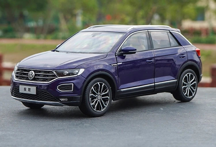 [OEM] 1:18 Volkswagen 2017 T-Roc blu modellino di auto Die-Cast