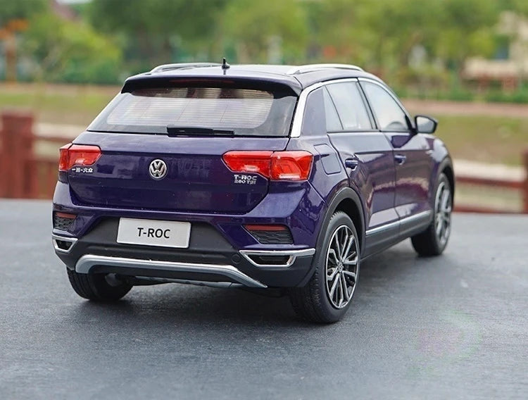 [OEM] 1:18 Volkswagen 2017 T-Roc blu modellino di auto Die-Cast