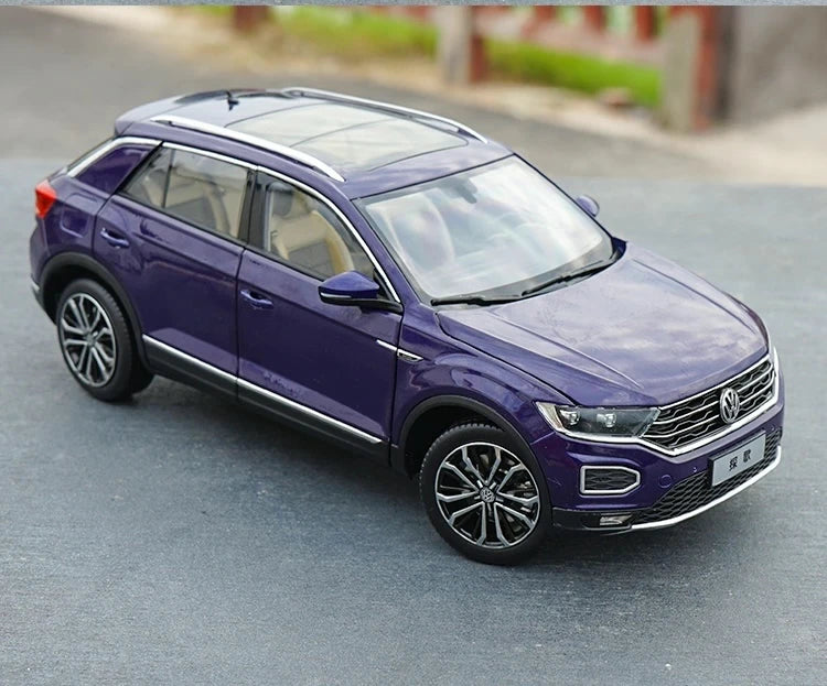 [OEM] 1:18 Volkswagen 2017 T-Roc blå modellbil Die-Cast