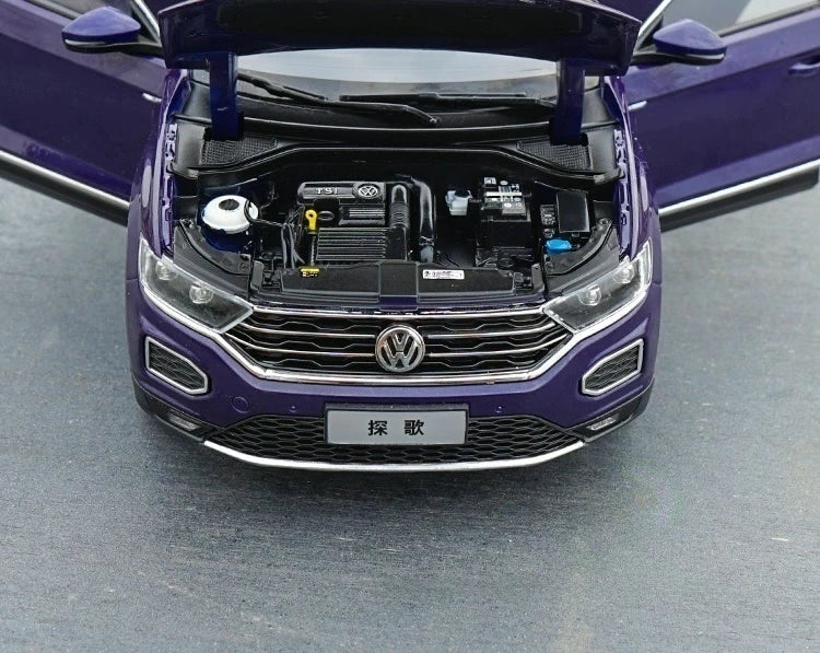 [OEM] 1:18 Volkswagen 2017 T-Roc blu modellino di auto Die-Cast