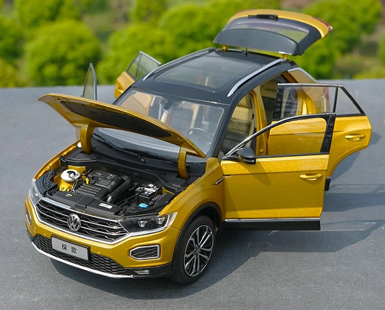 [OEM] 1:18 Volkswagen 2017 T-Roc Gold Model Car Die-Cast