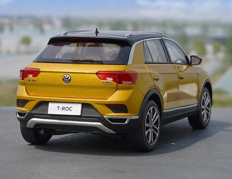 [OEM] 1:18 Volkswagen 2017 T-Roc Gold Model Car Die-Cast