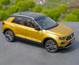 [OEM] 1:18 Volkswagen 2017 T-Roc Gold Model Car Die-Cast