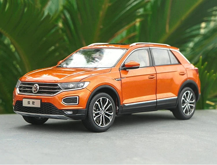 [OEM] 1:18 Volkswagen 2017 T-Roc Orange Model Car Die-Cast