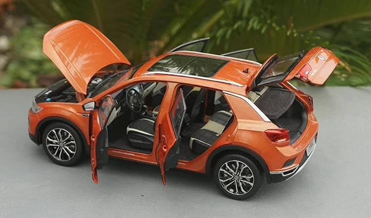 [OEM] 1:18 Volkswagen 2017 T-Roc Orange Model Car Die-Cast
