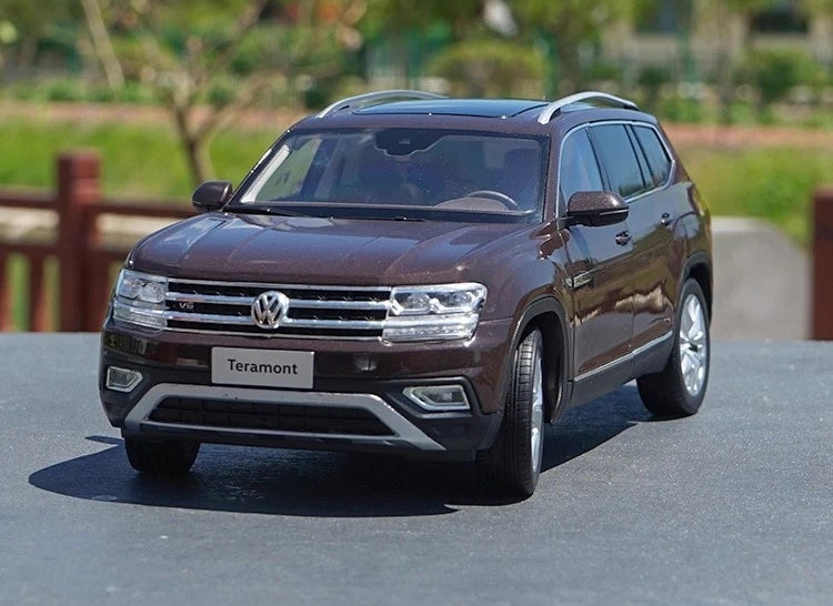 [OEM] 1:18 Volkswagen 2018 Atlas Teramont marron voiture miniature Die-Cast