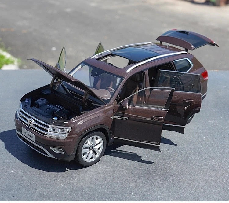 [OEM] 1:18 Volkswagen 2018 Atlas Teramont Brown Model Car Die-Cast