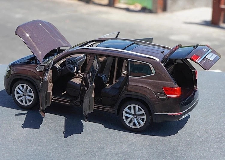 [OEM] 1:18 Volkswagen 2018 Atlas Teramont Brown Model Car Die-Cast
