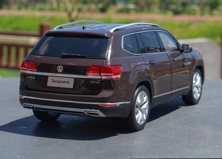 [OEM] 1:18 Volkswagen 2018 Atlas Teramont Brown Model Car Die-Cast
