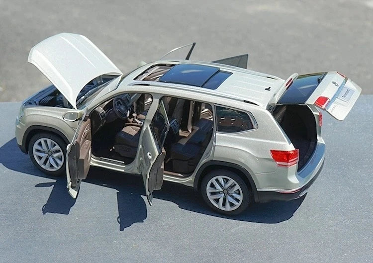 [OEM] 1:18 Volkswagen 2018 Atlas Teramont Silver Model Car Die-Cast