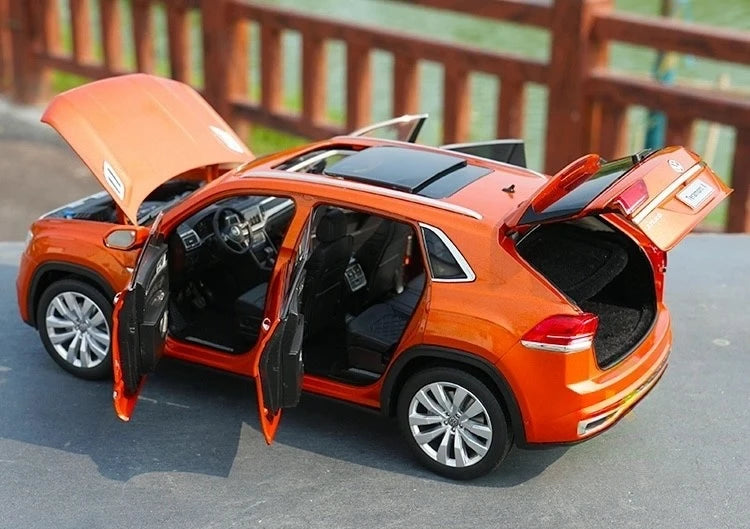 [OEM] 1:18 Volkswagen 2018 Atlas Teramont X orange voiture miniature Die-Cast