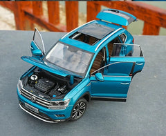 [OEM] 1:18 Volkswagen 2018 Taos Tharu Blue Model Car Die-Cast