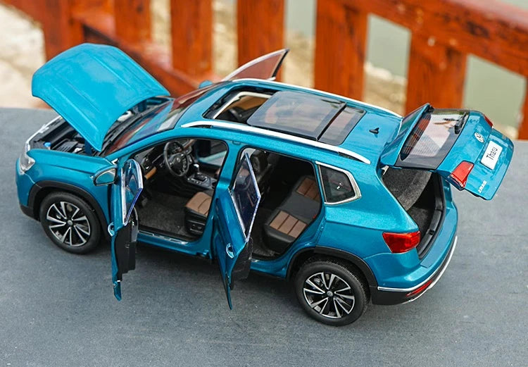 [OEM] 1:18 Volkswagen 2018 Taos Tharu Blue Model Car Die-Cast
