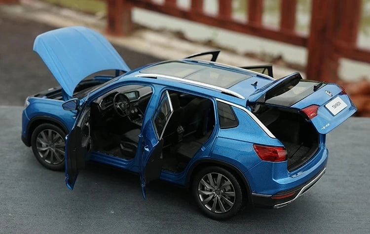 [OEM] 1:18 Volkswagen 2018 Tayron Blue Model Car Die-Cast