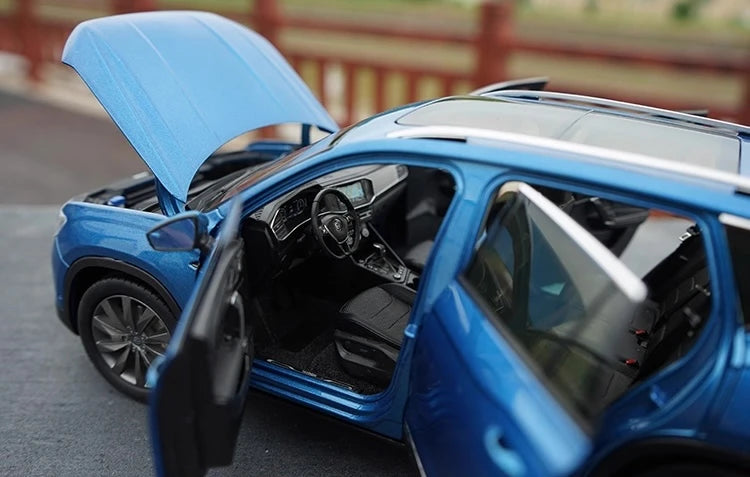 [OEM] 1:18 Volkswagen 2018 Tayron Blue Model Car Die-Cast