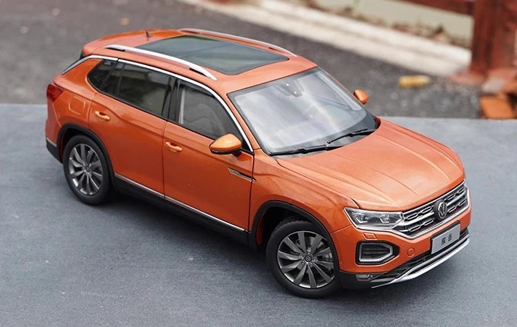 [OEM] 1:18 Volkswagen 2018 Tayron Orange Model Car Die-Cast