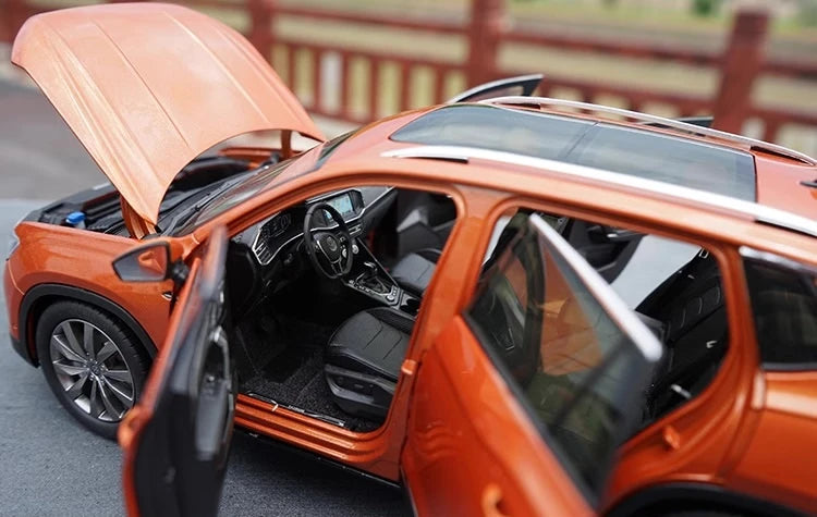[OEM] 1:18 Volkswagen 2018 Tayron Orange Model Car Die-Cast