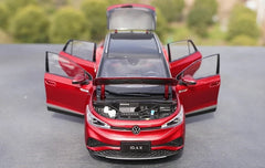 [OEM] 1:18 Volkswagen 2020 ID.4X rosso modellino di auto Die-Cast