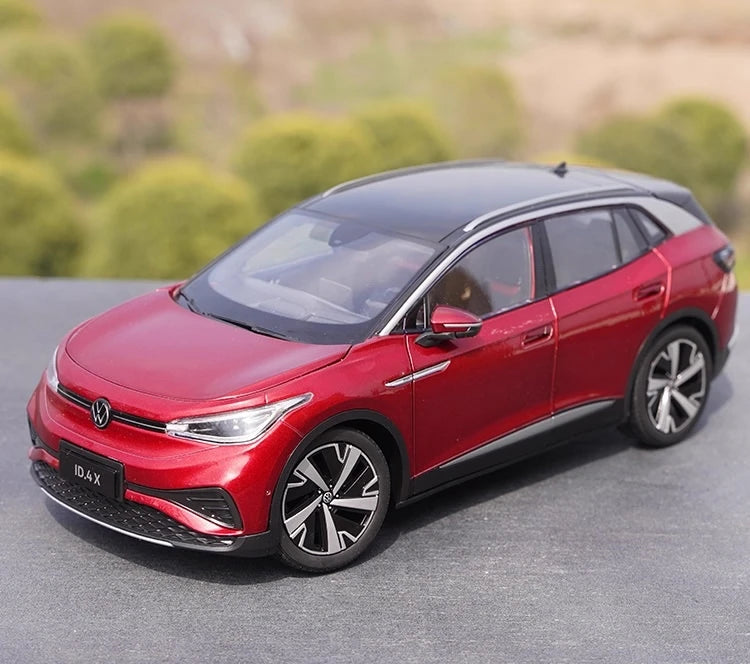 [OEM] 1:18 Volkswagen 2020 ID.4X rosso modellino di auto Die-Cast