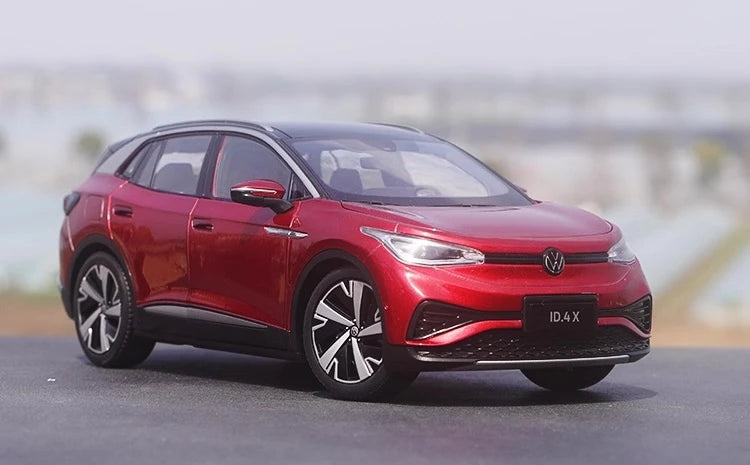 [OEM] 1:18 Volkswagen 2020 ID.4X rosso modellino di auto Die-Cast