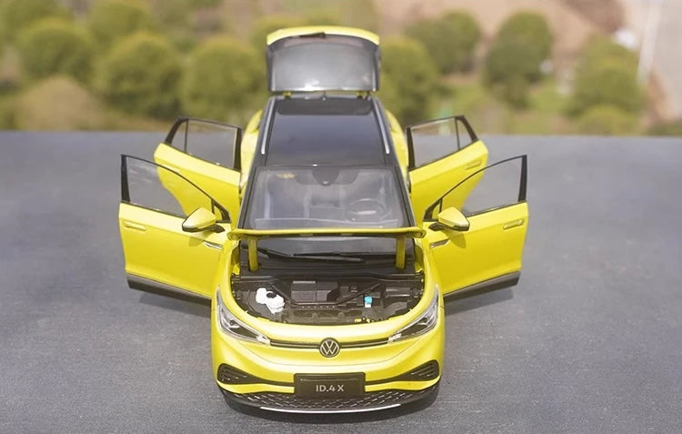 [OEM] 1:18 Volkswagen 2020 ID.4X giallo modellino di auto Die-Cast