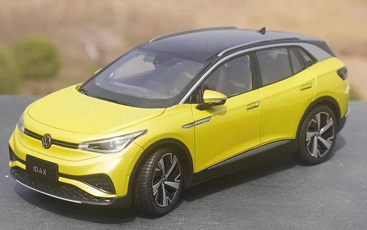 [OEM] 1:18 Volkswagen 2020 ID.4X giallo modellino di auto Die-Cast