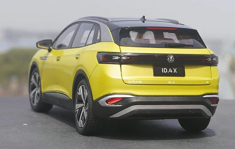 [OEM] 1:18 Volkswagen 2020 ID.4X giallo modellino di auto Die-Cast
