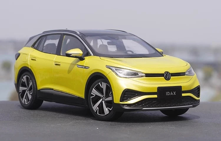 [OEM] 1:18 Volkswagen 2020 ID.4X giallo modellino di auto Die-Cast