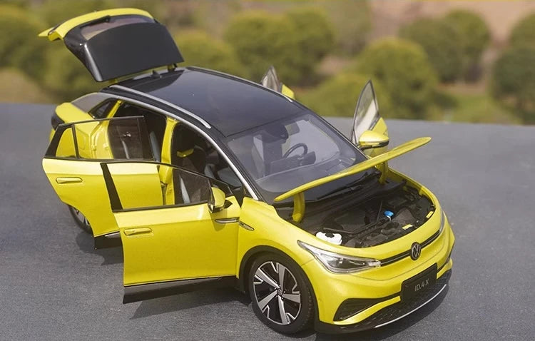 [OEM] 1:18 Volkswagen 2020 ID.4X giallo modellino di auto Die-Cast