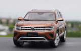 [OEM] 1:18 Volkswagen 2021 Atlas Teramont ブラウン モデルカー Die-Cast