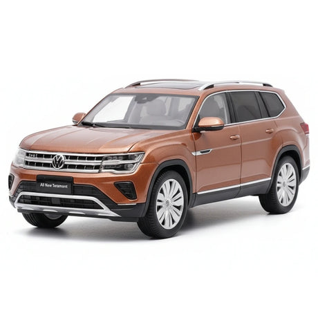 [OEM] 1:18 Volkswagen 2021 Atlas Teramont Brown Model Car Die-Cast