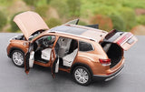[OEM] 1:18 Volkswagen 2021 Atlas Teramont ブラウン モデルカー Die-Cast